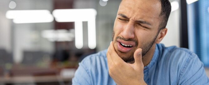 man with a toothache